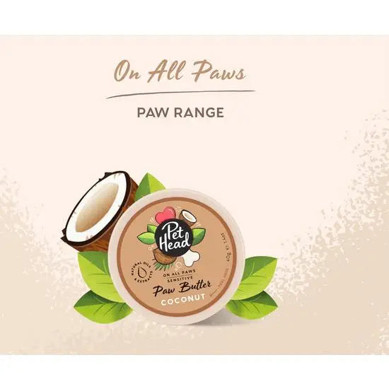 Pet Head On All Paws Sensitive Paw Butter for Dogs with Coconut