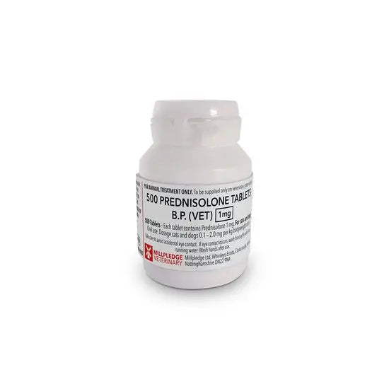 Prednisolone Tablets for Dogs and Cats 1mg