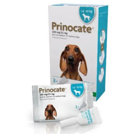 Prinocate® Spot-On Solution for Medium Dogs 100mg/25mg (4kg-10kg)