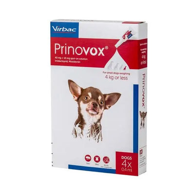 Prinovox® Spot-On Solution for Small Dogs 40mg/10mg (up to 4kg)