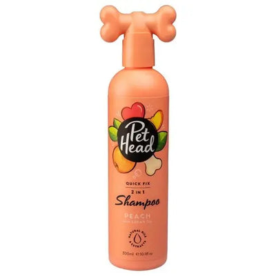 Pet Head Quick Fix 2 in 1 Shampoo and Conditioner for Dogs with Peach and Argan Oil