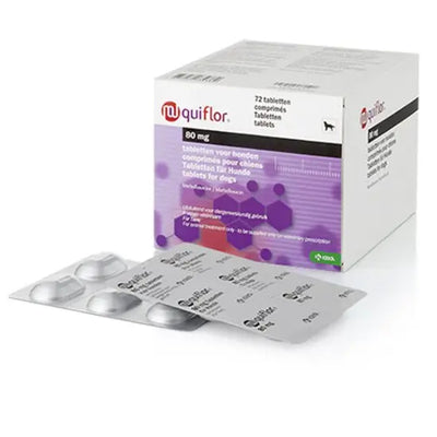 Quiflor Flavoured Tablets for Dogs 80mg