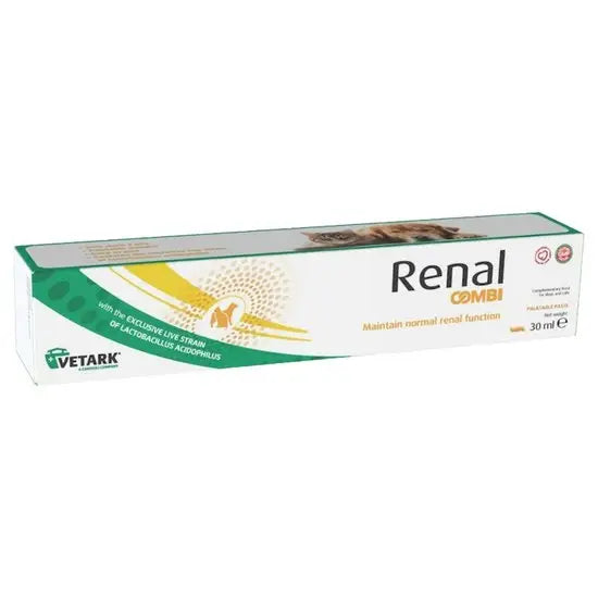 Renal COMBI Palatable Renal Function Maintenance Paste for Dogs & Cats 30ml Syringe