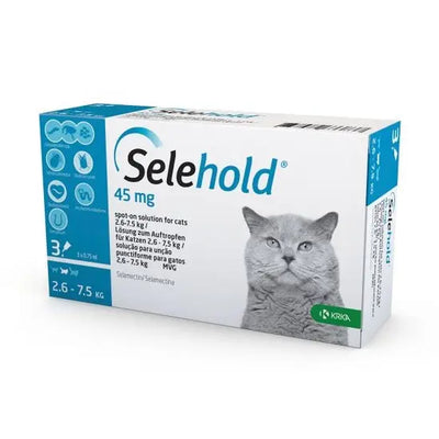 Selehold® Spot-On Solution for Cats 45mg (2.6kg-7.5kg)