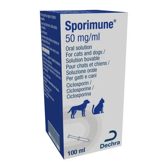 Sporimune® Oral Solution For Dogs and Cats 50mg/ml