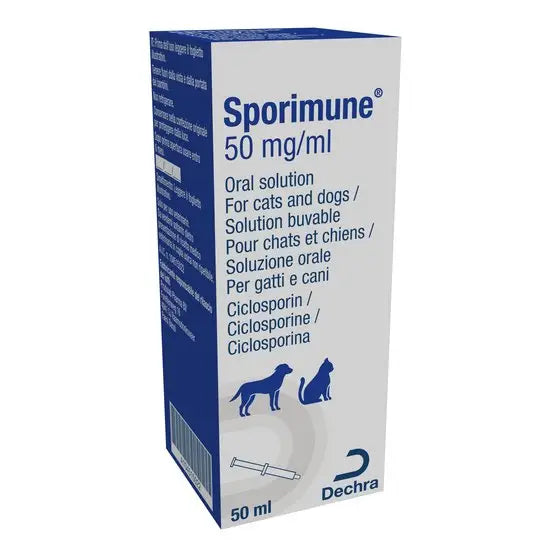 Sporimune® Oral Solution For Dogs and Cats 50mg/ml