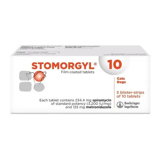 STOMORGYL® 10 Film-Coated Tablets for Dogs and Cats