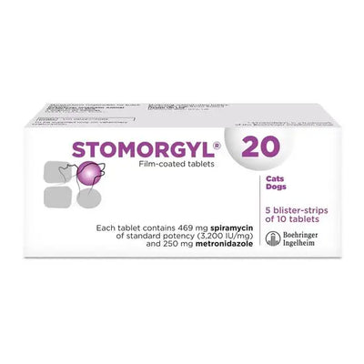 STOMORGYL® 20 Film-Coated Tablets for Dogs and Cats