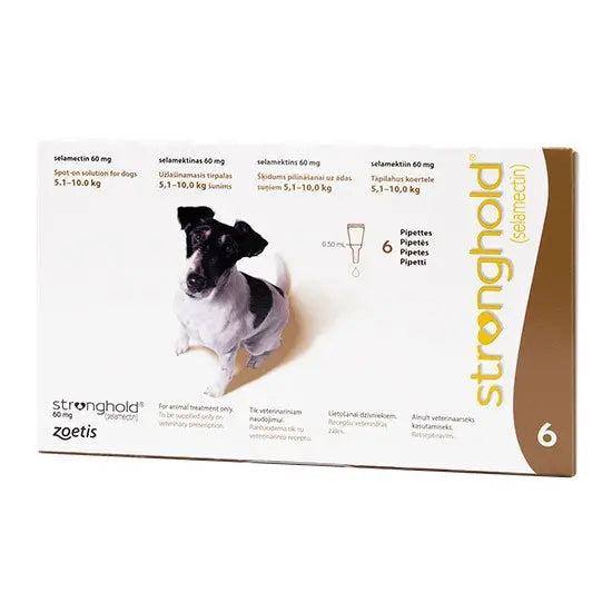 Stronghold® Spot-On Solution for Small Dogs 60mg (5.1kg-10kg)