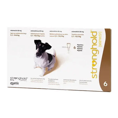Stronghold® Spot-On Solution for Small Dogs 60mg (5.1kg-10kg)