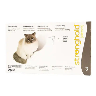 Stronghold® Spot-On Solution for Extra Large Cats 60mg (7.6kg-10kg)