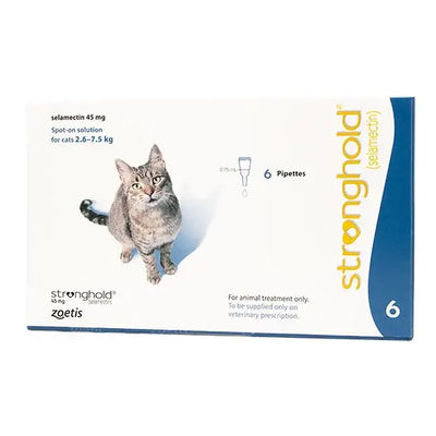 Stronghold® Spot-On Solution for Cats 45mg (2.6kg-7.5kg)