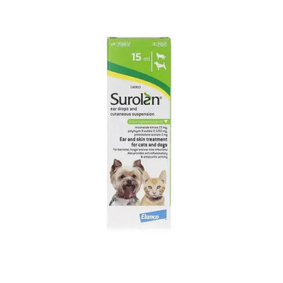 Surolan® Cutaneous Ear Drops Suspension for Dogs and Cats