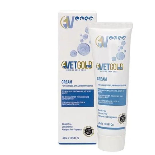 VetGold Skin Care Healing Cream for Dogs, Cats, Horses and Small Animals