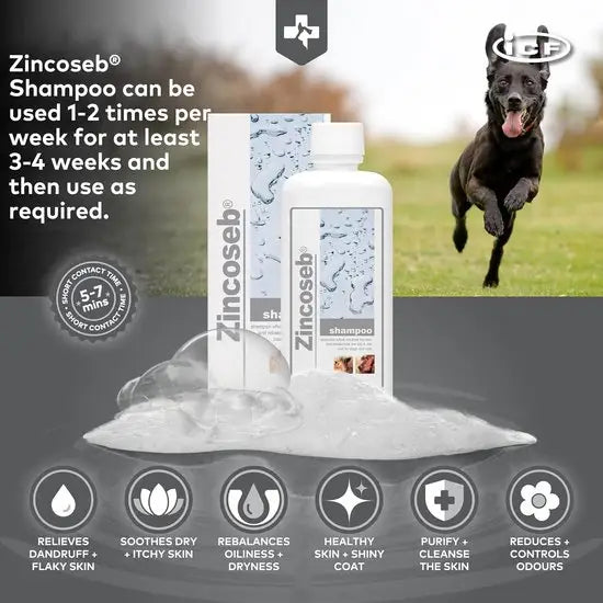 Zincoseb® Oil Balancing Soothing Shampoo for Dogs & Cats